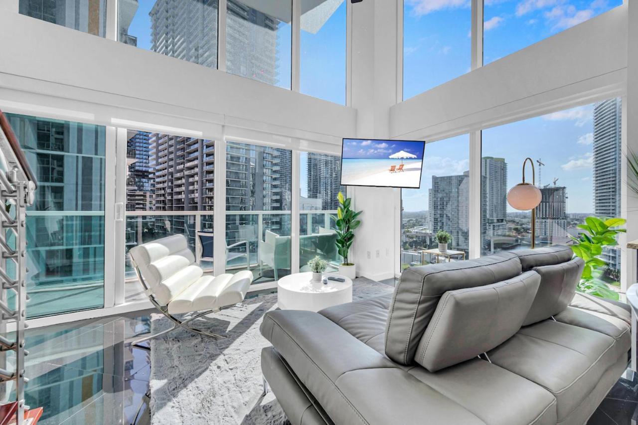 Iconic 2 Bedroom Loft Brickell-Stunning Views Miami Exteriör bild