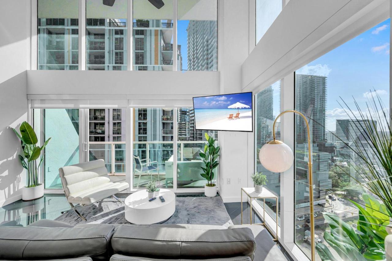 Iconic 2 Bedroom Loft Brickell-Stunning Views Miami Exteriör bild